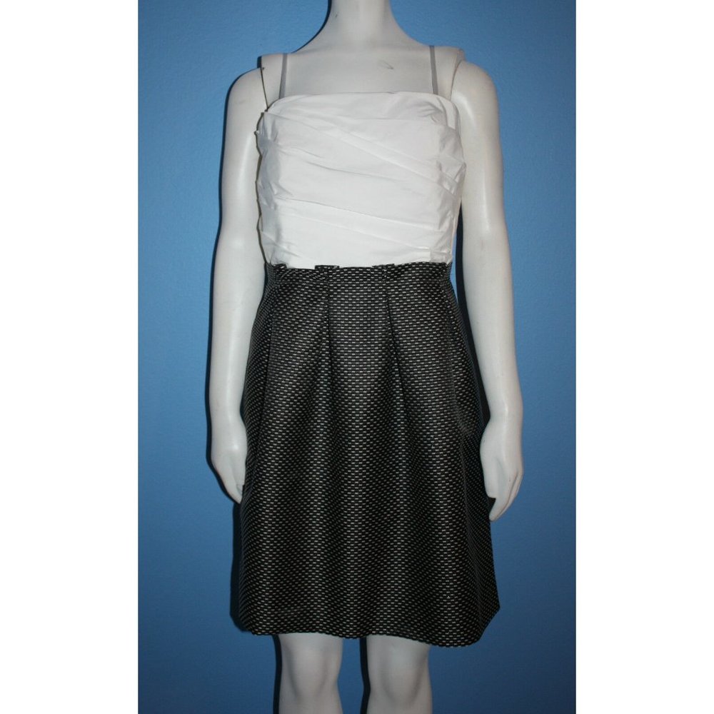 Max and Cleo Strapless Colorblock Dress